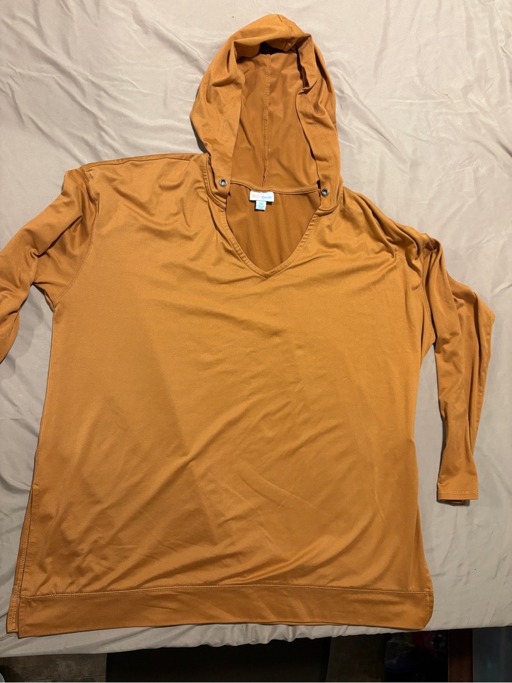 LuLaRoe Orange Rust Soft Thin Hoodie 2X